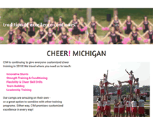 Tablet Screenshot of cheermichigan.com